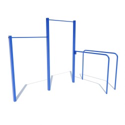 Турнік подвійний з брусами Brustyle 3100х1580х2450 мм, код: DIO609.4