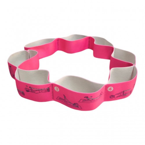 Еластичний стрічковий еспандер сегментований SNS WX-RT із 8 петлями, рожевий, код: 12737r-SNS