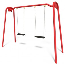 Гойдалка подвійна на ланцюгах InterAtletika 3101х985х1992 мм, код: TE407-SM