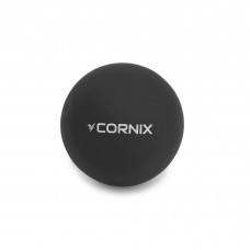 Масажний м"яч Cornix Lacrosse Ball 63 мм, чорний, код: XR-0118