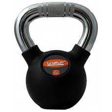 Гиря LiveUp Rubber Kettel Dumbell 6 кг,чорний, код: 6951376139617