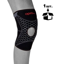 Наколінник спортивний Oprotec Knee Support with Open Patella XL чорний, код: TEC5729-XL