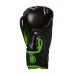 Боксерські рукавиці PowerPlay Jaguar 10 унцій, чорно-зелений, код: PP_3018_10oz_Black/Green