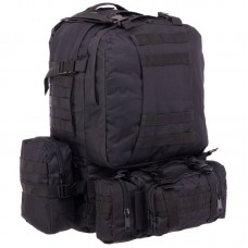 Рюкзак тактичний рейдовий Tactical 55л чорний, код: ZK-5504_BK