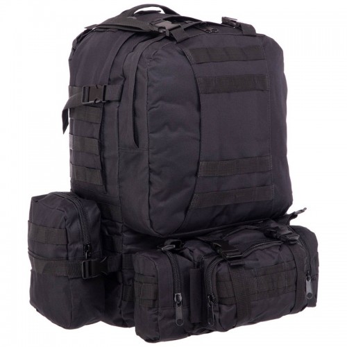 Рюкзак тактичний рейдовий Tactical 55л чорний, код: ZK-5504_BK