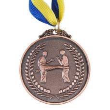 Медаль нагородна PlayGame Карате, d = 65 мм, бронза, код: 353-3-WS