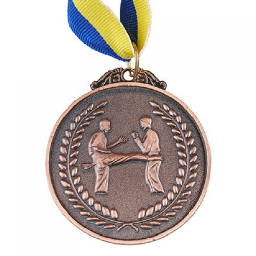 Медаль нагородна PlayGame Карате, d = 65 мм, бронза, код: 353-3-WS