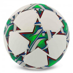 М"яч футбольний Stars PU №5, білий-зелений, код: FB-7588_G М"яч футбольний Stars PU №5, білий-зелений, код: FB-7588_G