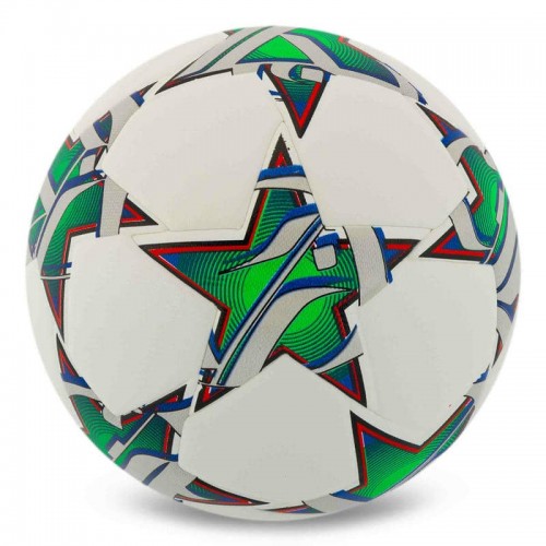 М"яч футбольний Stars PU №5, білий-зелений, код: FB-7588_G