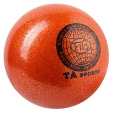 М'яч гімнастичний Ta Sport, 280г, 16 см, гліттер, помаранчевий, код: TA280-6-WS