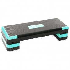 Степ-платформа FitGo 900x340x100-200 чорний-бірюзовий, код: FI-1574_BKT Степ-платформа FitGo 900x340x100-200 чорний-бірюзовий, код: FI-1574_BKT