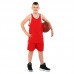 Форма баскетбольна майка та шорти Lidong 5XL, червоний-білий, код: L221_5XLRW