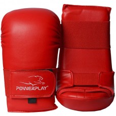 Рукавички для карате PowerPlay Red M, код: PP_3027_M_Red