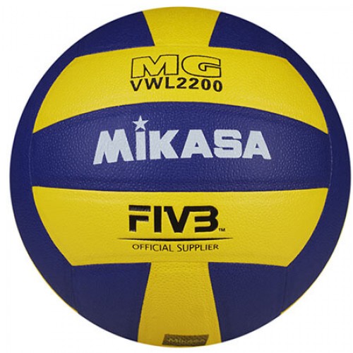 М"яч волейбольний Mikasa №5, жовтий-білий, код: VWL2200-WS