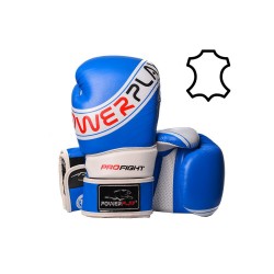 Боксерські рукавиці PowerPlay синьо-білі 16 унцій, код: PP_3023A_16oz_Blue