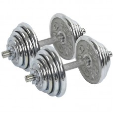 Гантелі розбірні хромовані BioGym Highq Sport 2х13, 5кг, код: TA-0013-27CH-S52