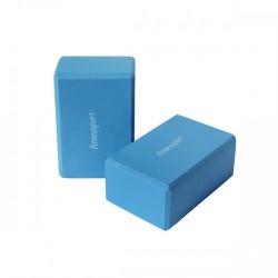 Блок для йоги Fitnessport FT-YGM-004 230x155x8мм, синій, код: 10190-AX