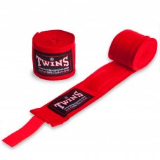 Бинти боксерські бавовна з еластаном Twins 5м, красный, код: 005-5_R