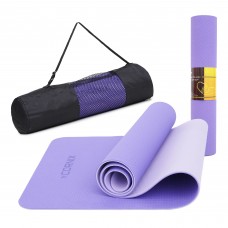 Килимок для йоги та фітнесу Cornix Violet/Purple 183x61x0.6 см, код: XR-0004
