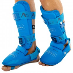Захист гомілки та стопи для єдиноборств Araza, розмір L, синій, код: BO-1252_LBL Захист гомілки та стопи для єдиноборств Araza, розмір L, синій, код: BO-1252_LBL
