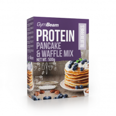 Суміш для млинців і вафель GymBeam Pancake & Waffle Mix зі смаком чорниці , код: 8588007130385