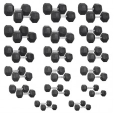 Набір гантелей inSPORTline Hexsteel 17 пар (3-40 кг), код: 1181-SADA-IN