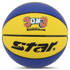 М"яч баскетбольний Star 3ON3 №6, жовтий-синій, код: BB4136C-S52