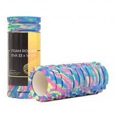 Масажний валик (ролик) Cornix EVA Marble Design 330x140 мм, блакитний-рожевий, код: XR-0107 Масажний валик (ролик) Cornix EVA Marble Design 330x140 мм, блакитний-рожевий, код: XR-0107