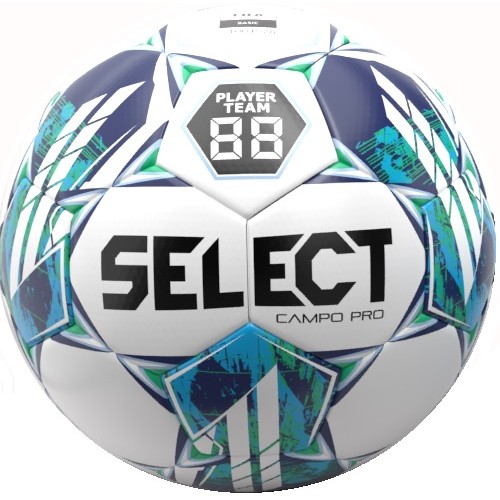 М"яч футбольний Select FB Campo Pro v23 №5, біло-зелений, код: 5703543312948