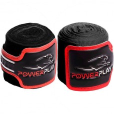 Бинти для боксу PowerPlay Black 4m, код: PP_3046_4m_Black