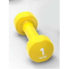 Гантель вінілова LivePro Studio Dumbbell 1x1 кг, жовтий, код: 2020301000026