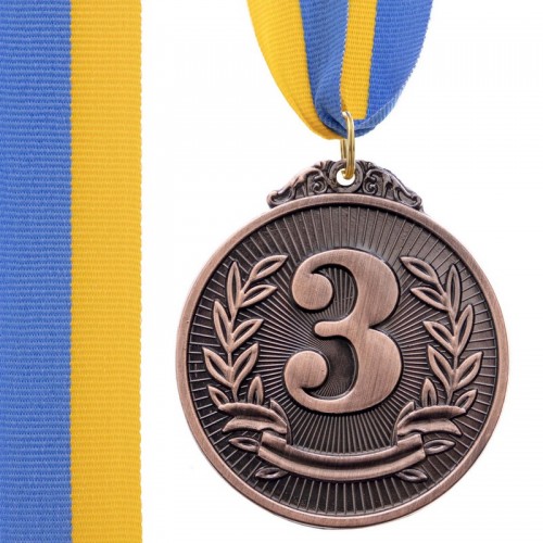 Медаль спортивна зі стрічкою PlayGame Liberty бронза, код: C-4872_B