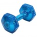 Гантель для фітнесу з TPU покриттям Zelart Jelly Urethane Coated Dumbbells 1х5,7кг, синій, код: TA-2946-12_5LB-S52