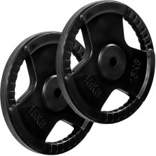 Набір чавунних дисків Movi 2х15 кг, чорний, код: M-10085514-IN Набір чавунних дисків Movi 2х15 кг, чорний, код: M-10085514-IN