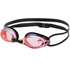 Окуляри для плавання стартові райдужні лінзи Yingfa червоний-чорний, код: Y185AF-V_RBK