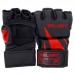 Рукавички для змішаних єдиноборств MMA L, чорний-червоний, код: BO-8355_LBKR Рукавички для змішаних єдиноборств MMA L, чорний-червоний, код: BO-8355_LBKR
