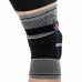 Наколінник бандаж еластичний з фіксуючим ременем Ezous Knee Brace L, сірий-чорний, код: A-07_L