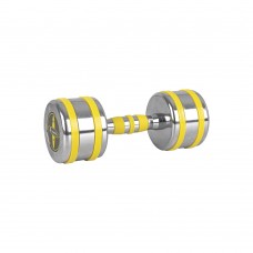 Гантель хромована inSPORTline Yellsteel 1х9 кг, жовта, код: 20839-IN