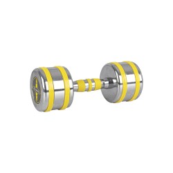 Гантель хромована inSPORTline Yellsteel 1х9 кг, жовта, код: 20839-IN