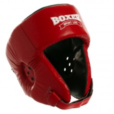 Шолом боксерський Boxer L червоний, код: 2027_LR-S52