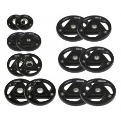 Набір олімпійських дисків Fitnessport 14 шт, 157,5 кг, код: 10573-AX Набір олімпійських дисків Fitnessport 14 шт, 157,5 кг, код: 10573-AX