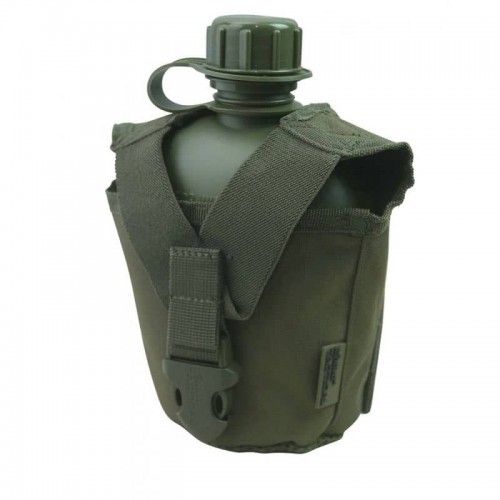 Фляга тактична Kombat UK Tactical Water Bottle 950 мл., оливковий, код: kb-twbt-olgr