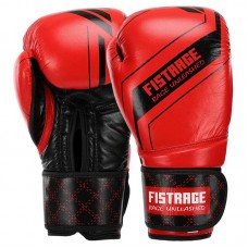 Боксерські рукавиці шкіряні Fistrage 10oz, червоний, код: VL-4275_10R