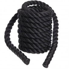 Канат для кроссфіта Zelart Combat Battle Rope 9000х38 мм, чорний, код: FI-5311-9