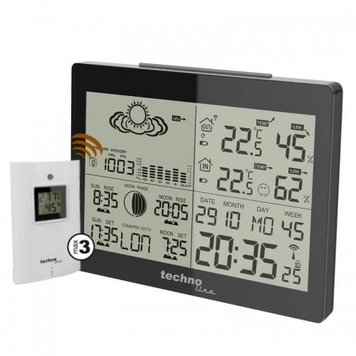 Метеостанція Technoline WS6760 Black, код: DAS301181-DA