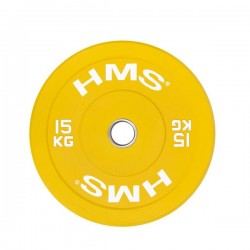Диск олімпійський HMS CBR15 15 кг, жовтий, код: 17-61-022-IN Диск олімпійський HMS CBR15 15 кг, жовтий, код: 17-61-022-IN