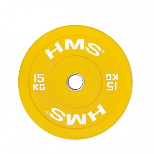 Диск олімпійський HMS CBR15 15 кг, жовтий, код: 17-61-022-IN