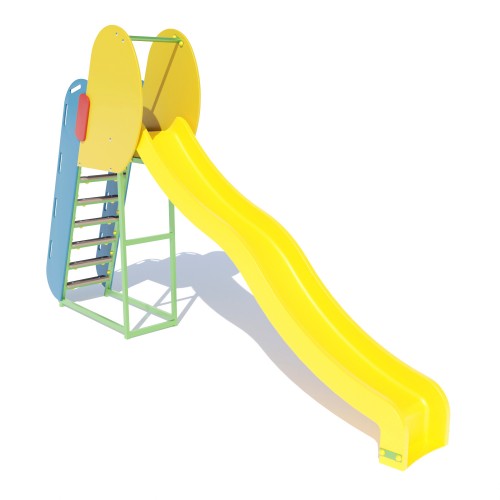 Гірка-спуск пластикова Miros 3710х530х2240 мм, код: DIO509 Гірка-спуск пластикова Miros 3710х530х2240 мм, код: DIO509