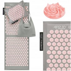 Килимок акупунктурний з подушкою 4Fizjo Eco Mat XL Аплікатор Кузнєцова 1100х420х20мм, Grey/Pink, код: P-5907739313607 Килимок акупунктурний з подушкою 4Fizjo Eco Mat XL Аплікатор Кузнєцова 1100х420х20мм, Grey/Pink, код: P-5907739313607