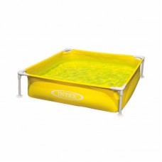 Дитячий каркасний басейн IntexMini Frame Pool (122х122х30 см), жовтий, код: 57171-2-IB